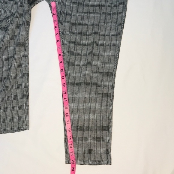 Tahari Mini Glen Plaid Jegging pants Size Large - Picture 6 of 11